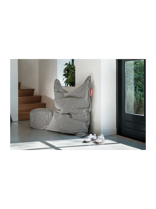 Πουφ Nackenrolle Original Slim Terry Black Creme 155x120cm
