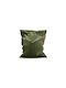 Bean Bag Bolster Poof Original Slim Velvet Recycled Deep Green 155x120cm
