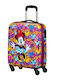 American Tourister Minnie Παιδική Βαλίτσα Ταξιδίου Καμπίνας Σκληρή Ροζ με 4 Ρόδες Ύψους 55εκ.