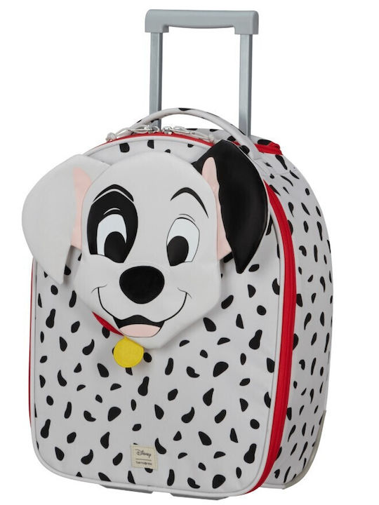 Samsonite Happy Sammies Kids Cabin Travel Suitcase Black and White with 4 Wheels