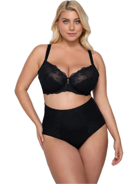 Luna Balconette Black Sutien cu Baloane