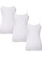 Women's T-Shirt with Spaghetti Strap White 3Pack