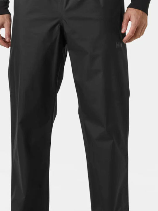 Helly Hansen Rain Bărbați Lung Pantaloni de drumeție Negru