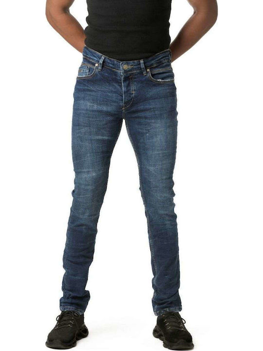Profil Jean Ανδρικό Παντελόνι Τζιν Ελαστικό Regular Fit Straight Blue