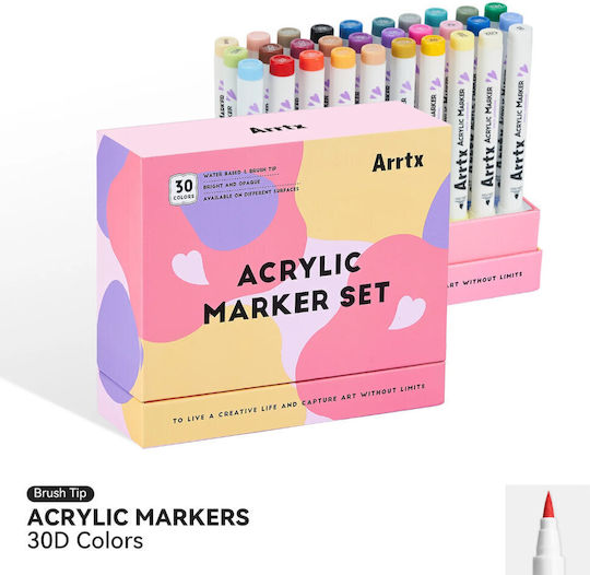 Arrtx Markere De Pictură Set 30 Culori