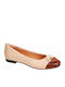 Damen Ballerinas Beige
