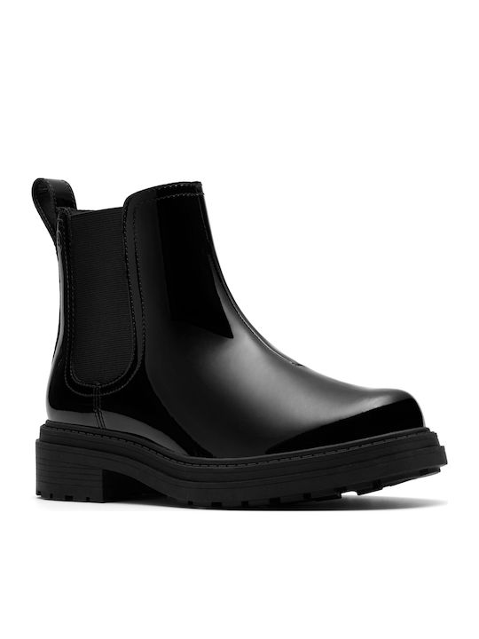 Lane Stiefeletten Damen aus Lackleder Schwarz