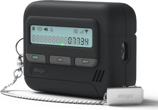 Elago Hang Case Θήκη Σιλικόνης σε Μαύρο χρώμα για Apple AirPods Pro 3