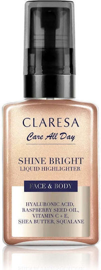 Claresa "shine Bright" Flüssiger Textmarker Gesicht & Körper 50ml Cl-sblh