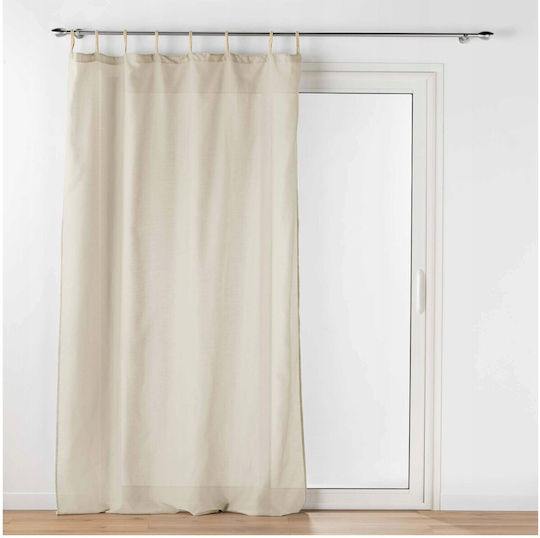 Douceur d'Intérieur Κουρτίνα με Τρουκς Μπεζ 140x240εκ.