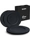 Miamio Oasis Collection Negru Ceramică Set de Vase 4buc