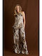 Femei Animal Print Set cu Pantaloni Leopard