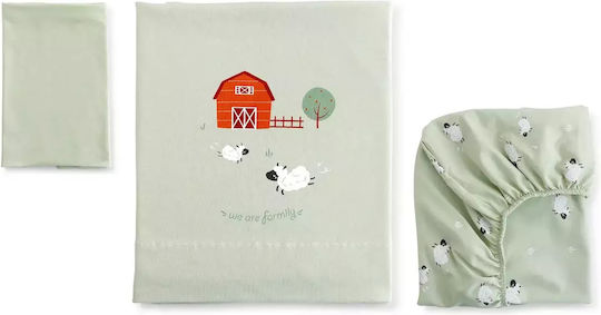 Bonjour Bebe Set Pentru Patut Verde 3buc piese