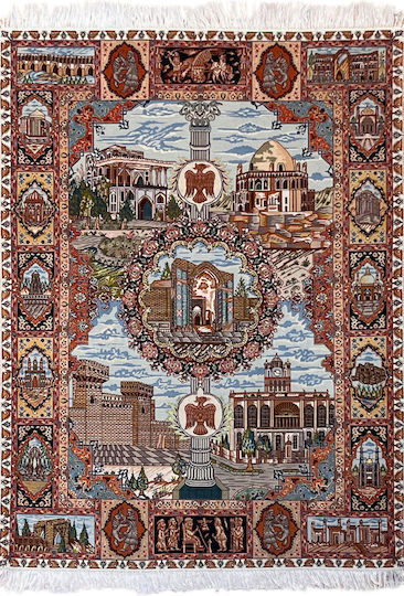 Koulis Family Tabriz Handgefertigt Teppich Rechteckig Synthetisch,Polyester/Cotton/Leather