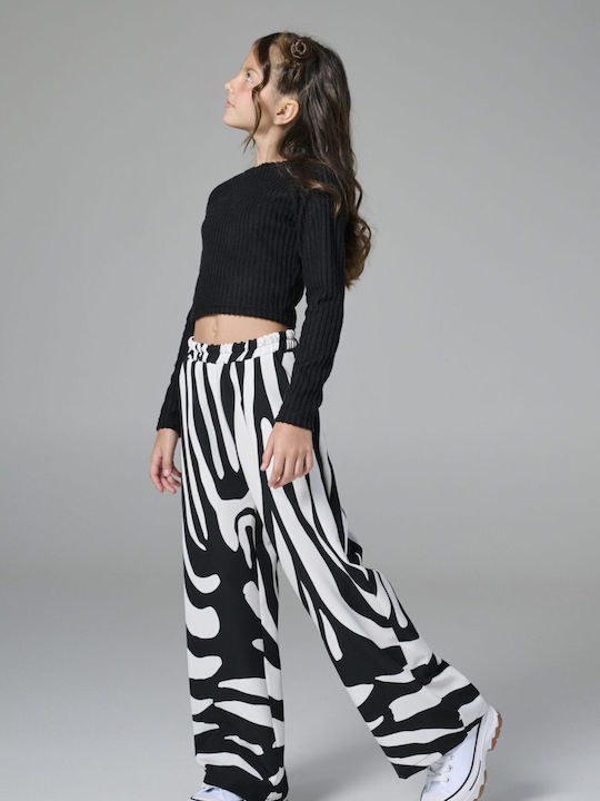 Kids Top Long-sleeved Black