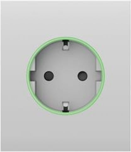 Ajax Systems Μονή Χωνευτή Πρίζα Ρεύματος Λευκή