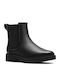 Leather Women's Ankle Boots Black