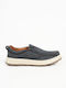 Leder Herren Freizeitschuhe Blau