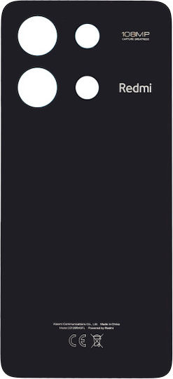 Hinteres Abdeckungs Xiaomi Redmi Note 13 4G Schwarzes