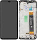 Screen with Touch Mechanism and Frame for Samsung A23 4G 2022 A235 (Black)