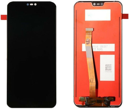 Screen with Touch Mechanism and Frame for Huawei P20 Lite (Black)