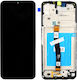 Screen with Touch Mechanism and Frame for Samsung A22 5G A226 (Black)