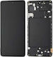 Οθόνη mit Touch-Mechanismus und Rahmen für Samsung A71 5G A716 (Schwarz)
