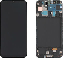 Οθόνη Incell με Πλαίσιο για Galaxy A30 (Μαύρο)