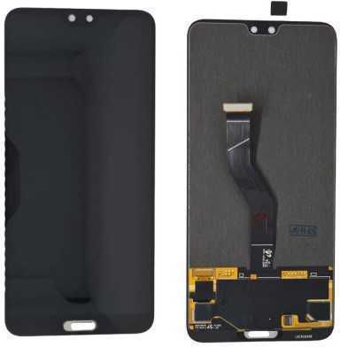 Screen with Touch Mechanism and Frame for Huawei P20 Pro (Black)