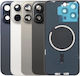 Back Cover Τζαμάκι Κάμερας Magsafe Magnet Iphone 15 Pro Max Μαύρο