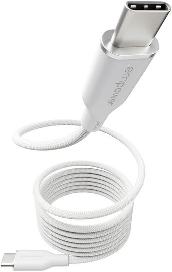 Empower by PanzerGlass Magnetic USB 2.0 Cable USB-C Male - USB-C 240W PD White 1.5m