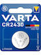 Varta Μπαταρία Λιθίου Ρολογιών CR2430 3V 1τμχ