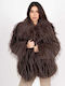 Women's Short Fur Chocolate
