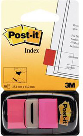 Книгоразделители 3m Post-it 25.4 Х 43.2 мм Флуоресцентни Розови Mmm680fpnk