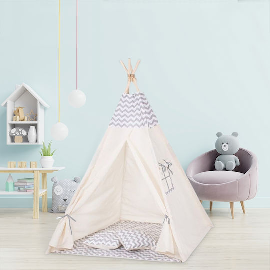 Kidizi Kids Indian Teepee Play Tent Gray