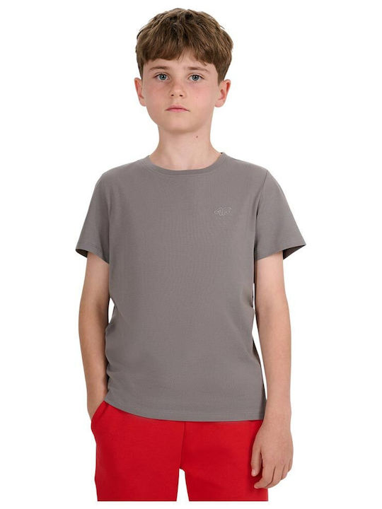 4F Παιδικό T-shirt Γκρι
