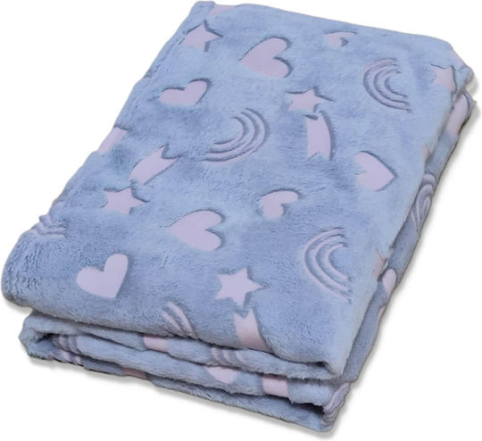 Kidizi Decke Wickeltücher für Kinderzimmer Rosa 100x75cm