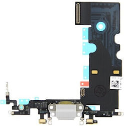 Flex Cable with Charging port in Silver color for iPhone 8 Flex Cable with Charging port in Silver color for iPhone 8