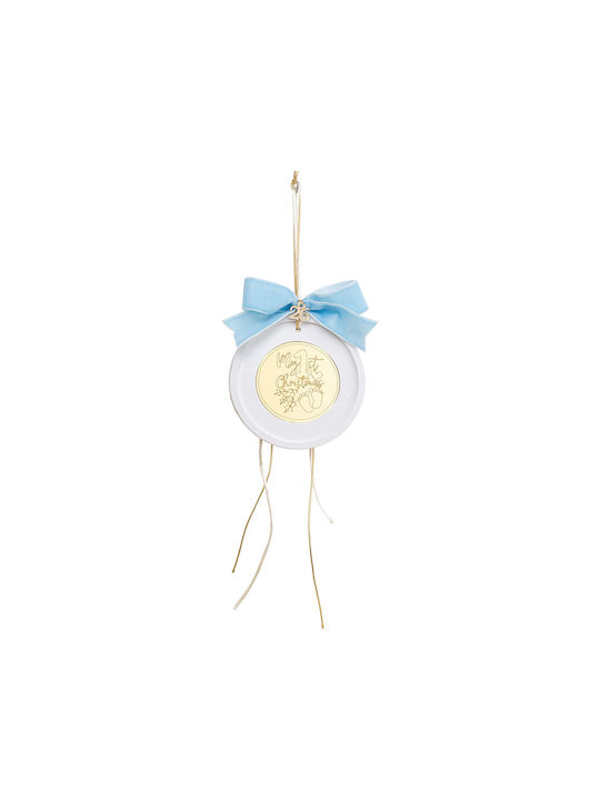 My 1st Weihnachtsbaumschmuck Keramik Hellblau