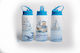 Lid Kids Water Bottle Stainless Steel with Straw Blue 360ml