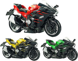 507844 Motorcycle 1:14 Metal Pull Back 3 Colors Luna Set of 12 Pieces Set of 12 Pieces