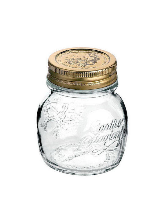 Bormioli Rocco Set of 6 General Use Glass Transparent Jars with Lid 7.5x8.3cm 6 Pieces