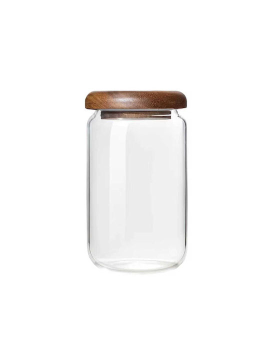 Yuk Vase Coffee with Airtight Lid Glass Transparent 1400ml