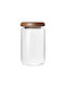 Yuk Vase Coffee with Airtight Lid Glass Transparent 1400ml