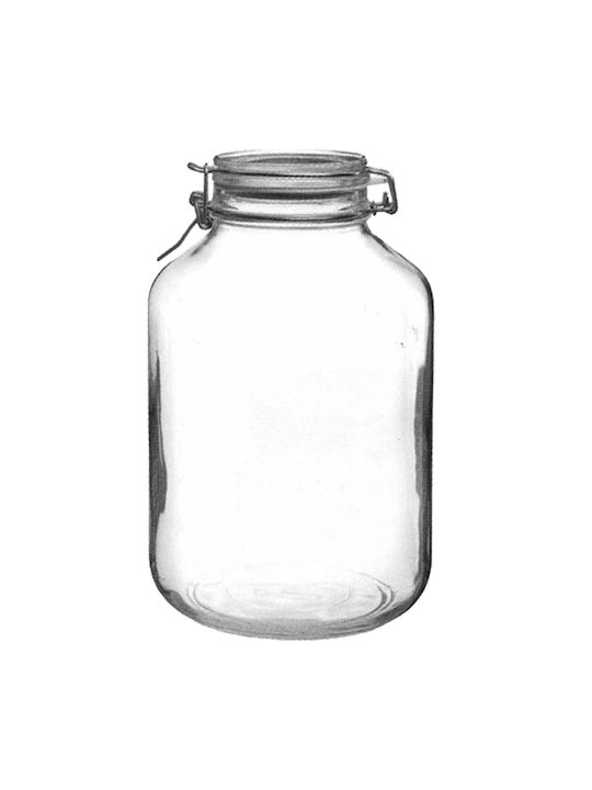 Bormioli Rocco Glass Coffee Jar with Lid Transparent 4730ml 1 Piece FIDO/4.73L