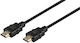 Jasper Conran HDMI 1.4 High Speed 1080p 120Hz Cable HDMI male - HDMI male 1.5m Μαύρο