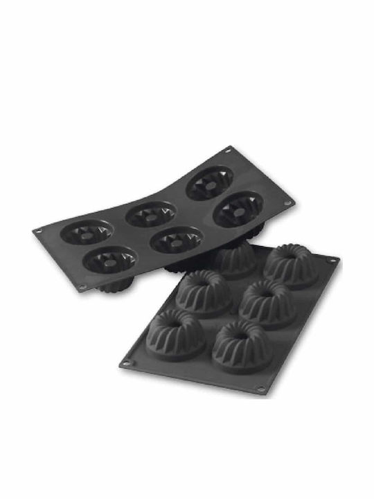 Martellato Silicone 6 Cups Baking Pan 7x3.6cm