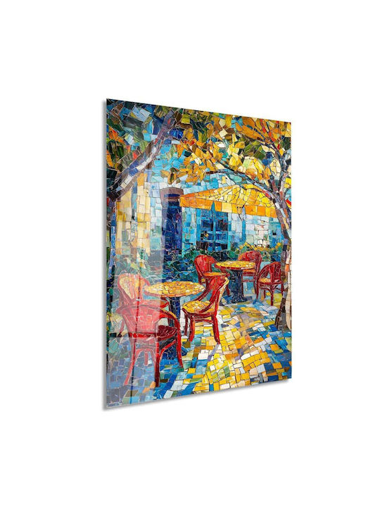 Πίνακας Γυάλινος 975gsr1460 70x100cm Multi Wallity Κάθετοι Γυαλί