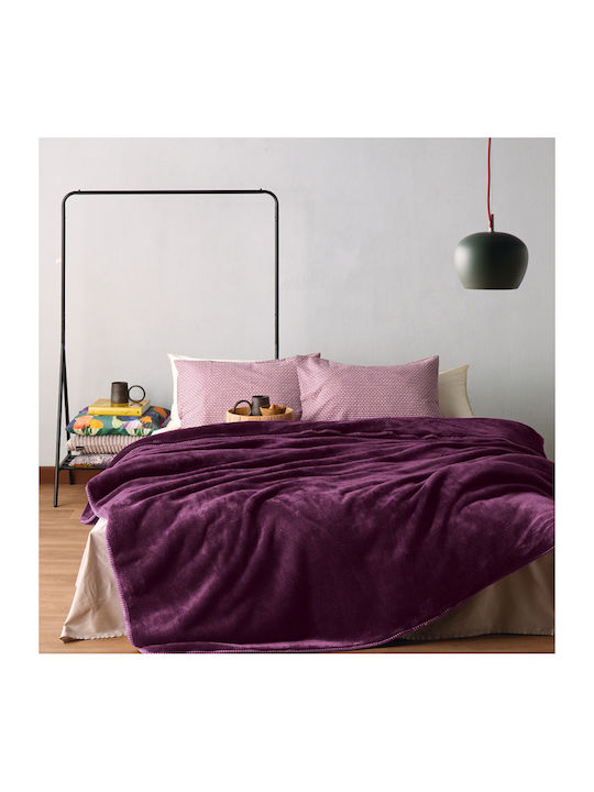 Kentia Monaco Κουβέρτα Βελουτέ Ημίδιπλη 180x220εκ.