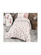 MayHome Set Kids Duvet Cover Semi-double with Pillowcase Cotton Pink 180x240cm